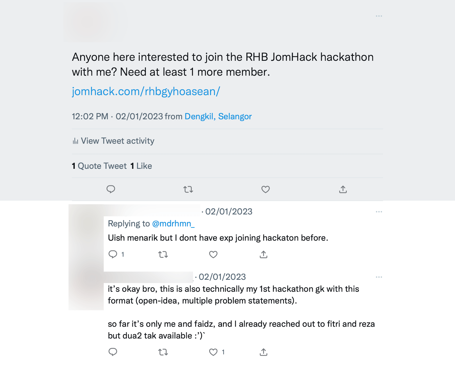 Twitter screenshot